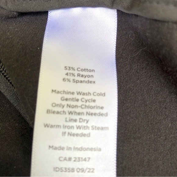 Talbots Black Chatham Ankle Pants Size 12p - Picture 8 of 11